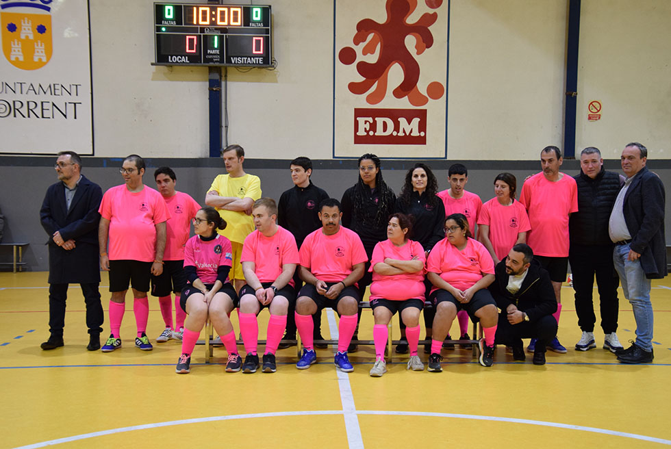 Festa del futbol sala inclusiu en el Anabel Medina