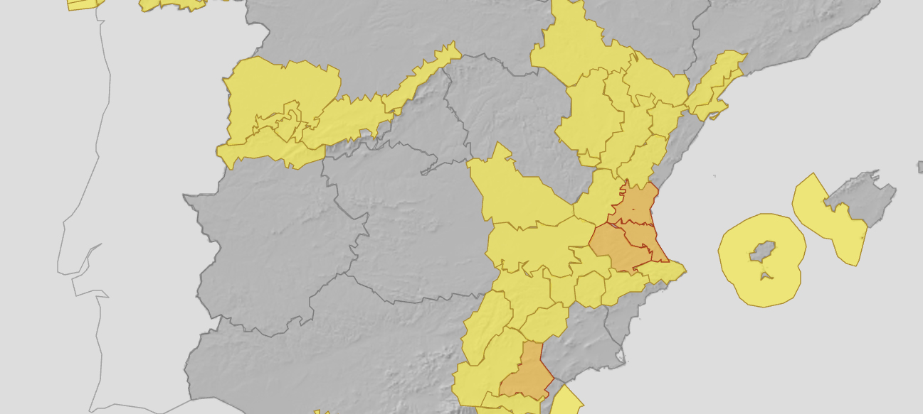 El vent torna a posar Torrent en alerta taronja