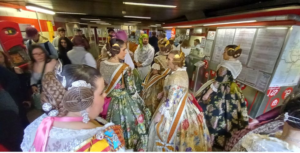 Vaga de Metrovalencia en Falles 2026