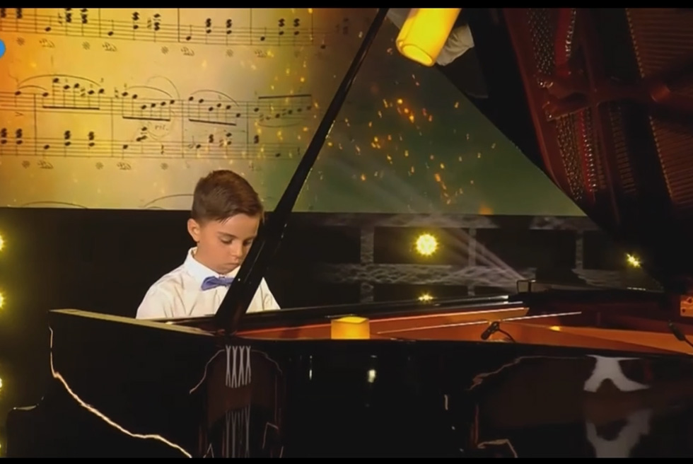El torrentí Mateo Jurado en la final de Got Talent