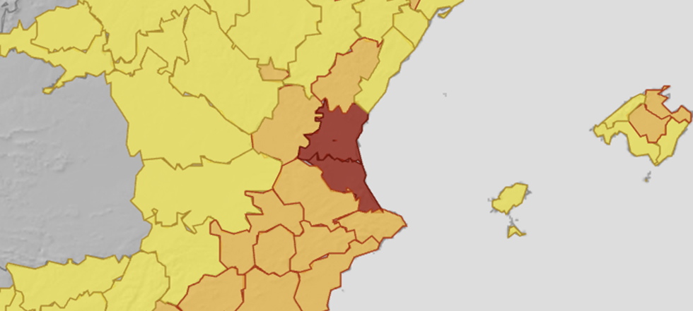 Torrent escala a roig per calor