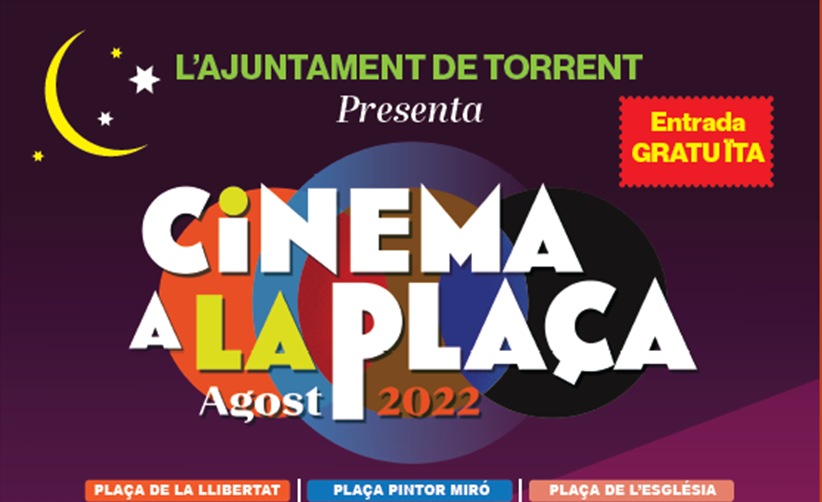 ‘Cinema a la plaça’ torna a amenitzar els caps de setmana d'agost a Torrent