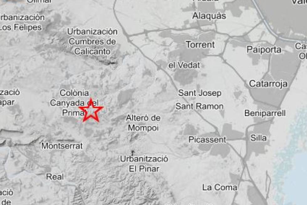 Dos terratrémols sacsegen Montserrat i es deixen sentir a Calicanto i Xiva