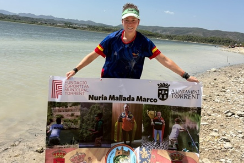 Nuria Mallada representa a Torrent en el Mundial de Pesca Femenina a Bellús
