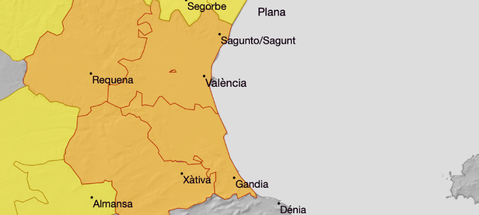 Torrent, en alerta taronja per fortes pluges i tempestes