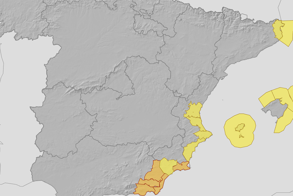 L’alerta groga per pluges es manté este dijous a Torrent